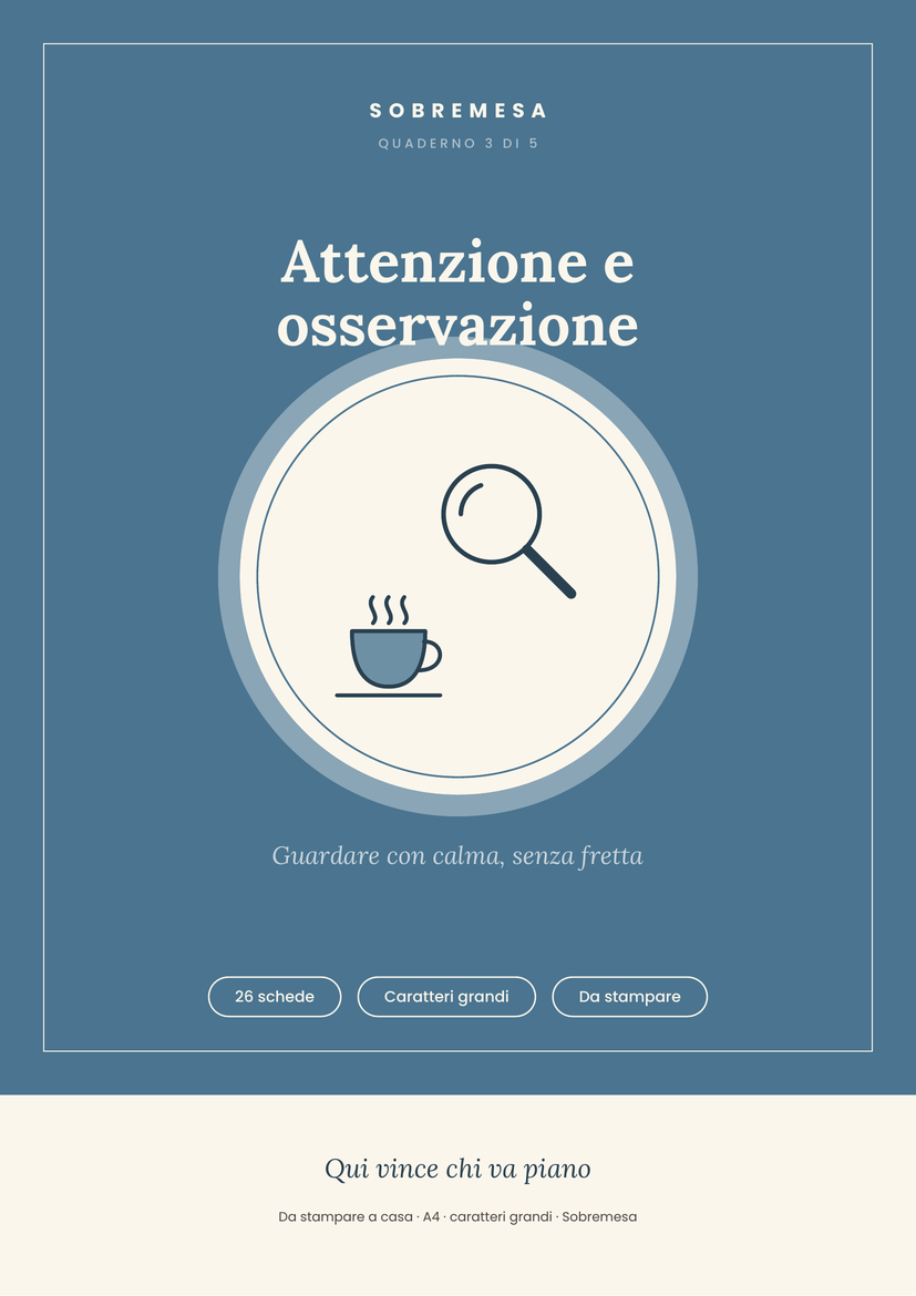 Portada de Attenzione e osservazione