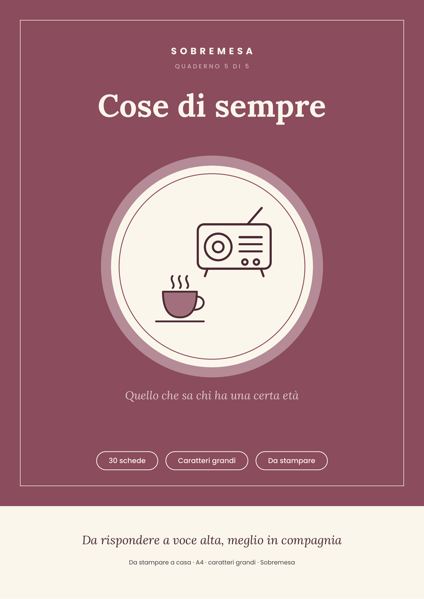 Portada de Cose di sempre