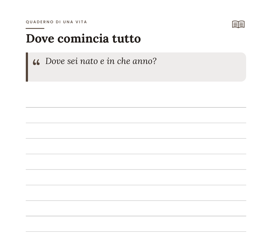 Dove comincia tutto